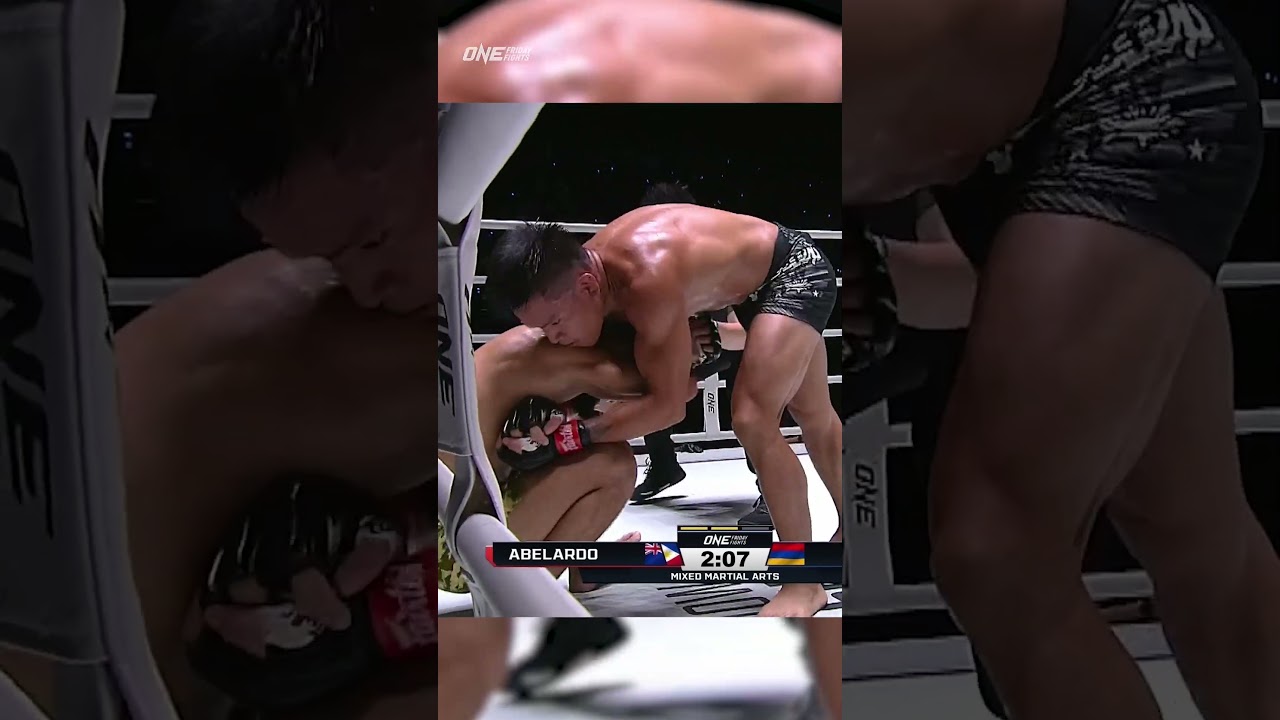 Abelardo  storms Grigorian with GROUNDED KNEES for the first knockout!