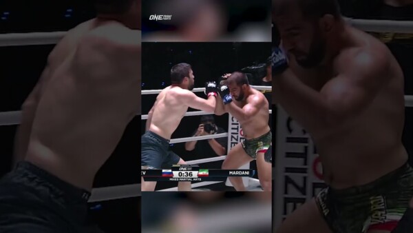 Magomedmurad Khasaev  head kicks Arash Mardani for the first round KO!