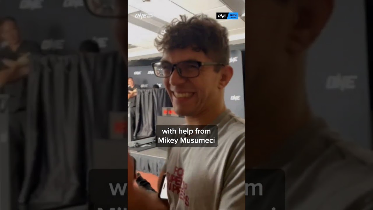 True friendship  Mikey Musumeci helps Rodtang make weight at the ONE Fight Night 10 Weigh Ins!