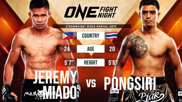Jeremy Miado  vs. Pongsiri Mitsatit  Full Fight Replay