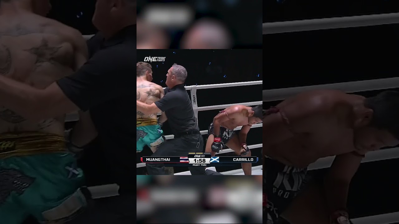 Nico Carrillo  steamrolls Muangthai for a second round TKO!