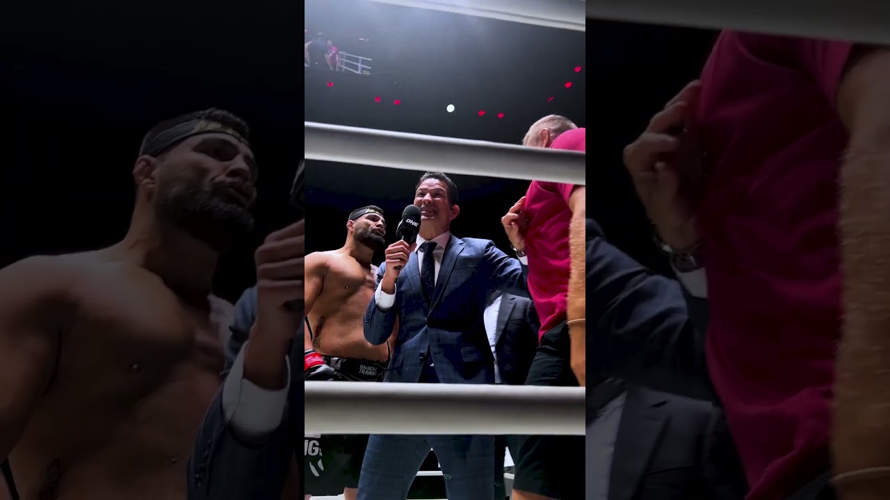 The two division ONE World Champion was ready to settle it right then and there