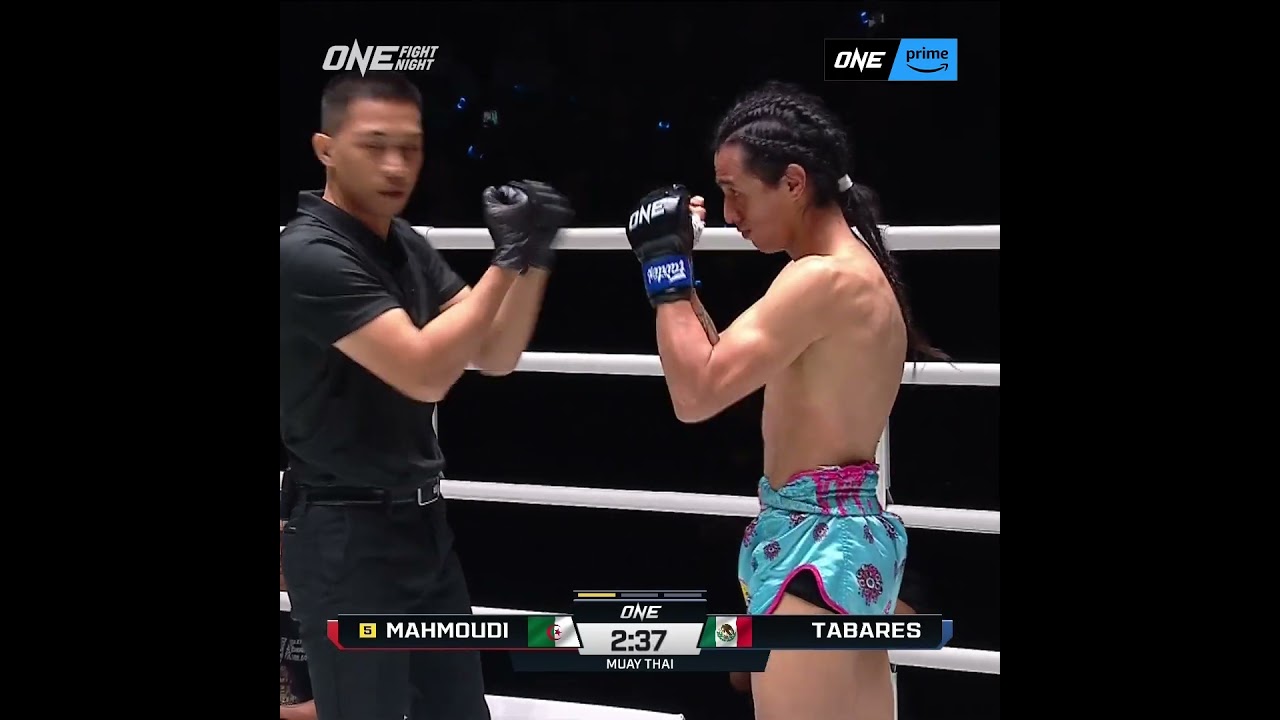 DOMINATION ⚔️ Elias Mahmoudi  drops Edgar Tabares thrice for a first round TKO!