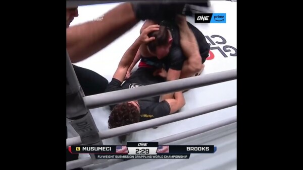Mikey Musumeci armbars Jarred Brooks to retain the ONE Flyweight Submission Grappling World Title!