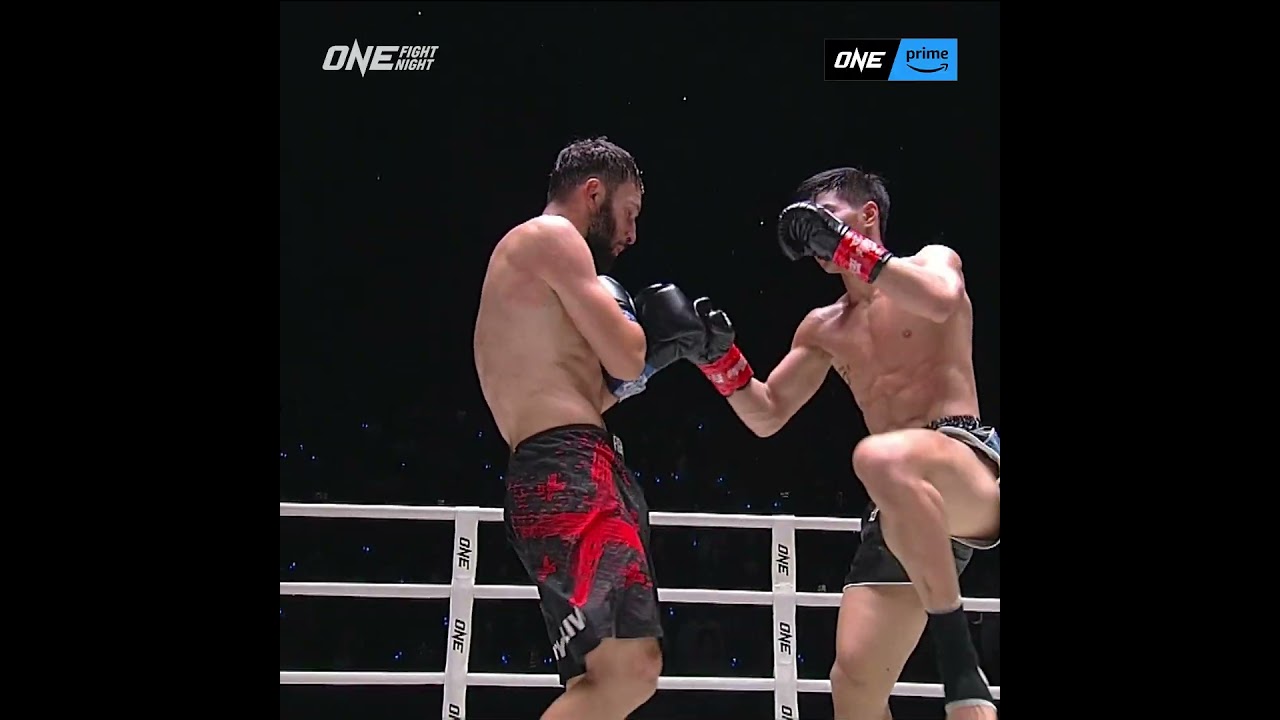Tawanchai  lands a CRUSHING kick to stop Davit Kiria in his kickboxing debut!