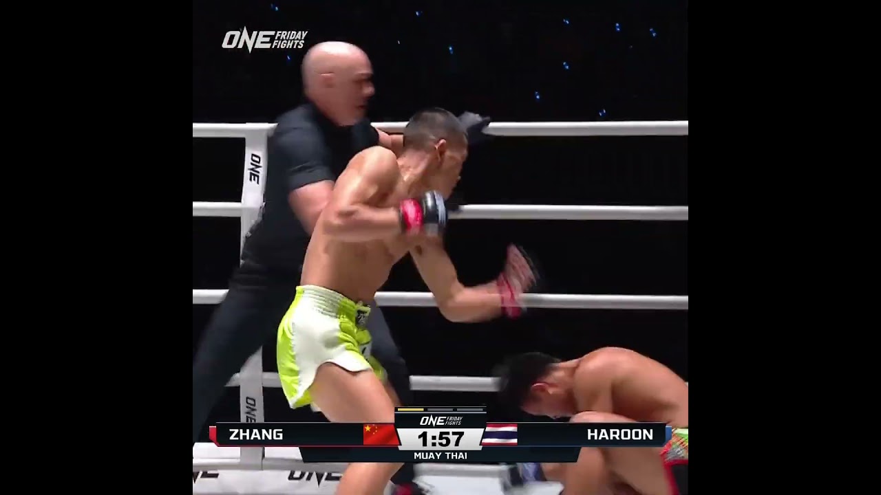 Zhang Jinhu  beats the brakes off Haroon in just over a minute! ⏱️