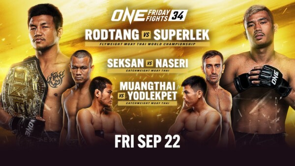 [Live In HD] ONE Friday Fights 34: Rodtang vs. Superlek
