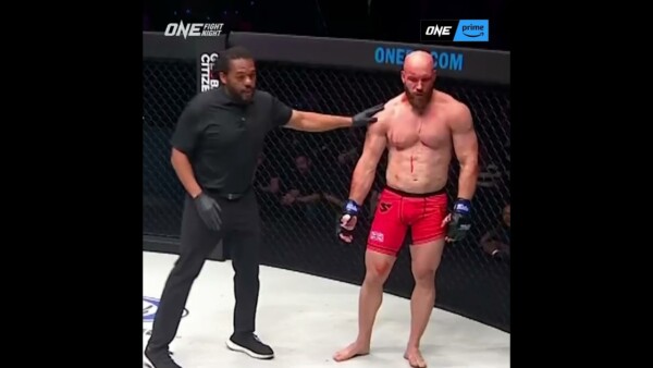 Mauro Cerilli  busts open Paul Elliott and wins by doctor stoppage TKO after Round 1