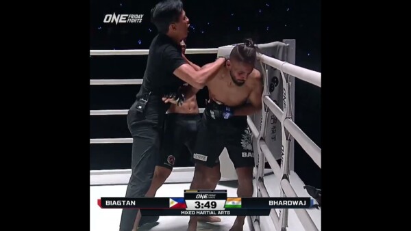 Fritz Biagtan kicks off ONE Friday Fights 38 with a first round TKO
