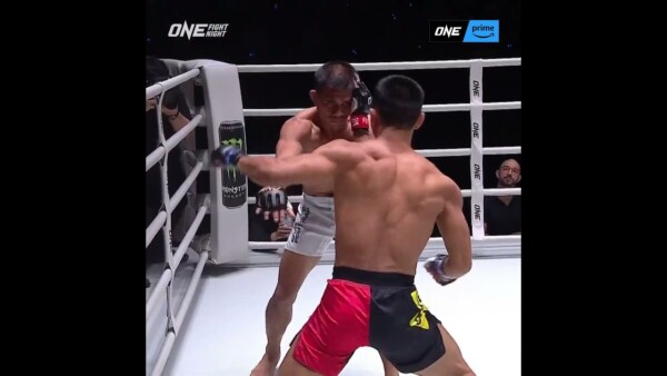 Gone in 63 seconds ⚡️"Wolf Warrior" Hu Yong  blitzes Eko Roni Saputra for a first round TKO!