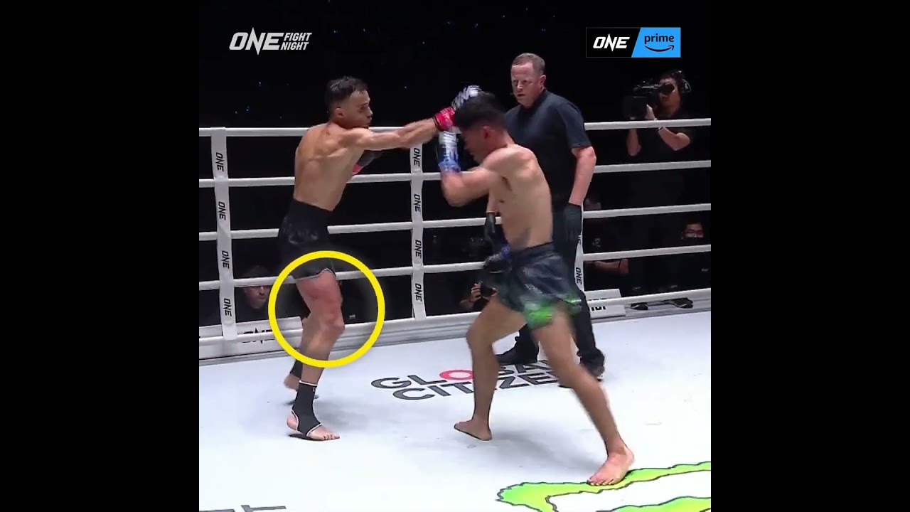 "Mini T's" hammering the lead leg of the champ!