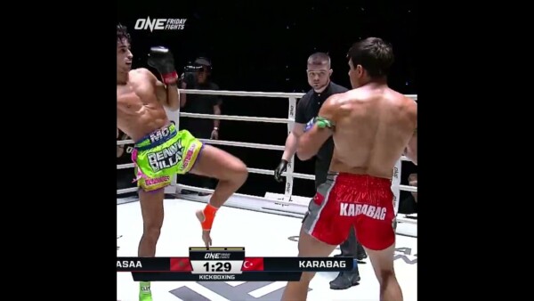 Mohammed Boutasaa teeps Furkan Karabag’s face!  #ONEFridayFights35⁠