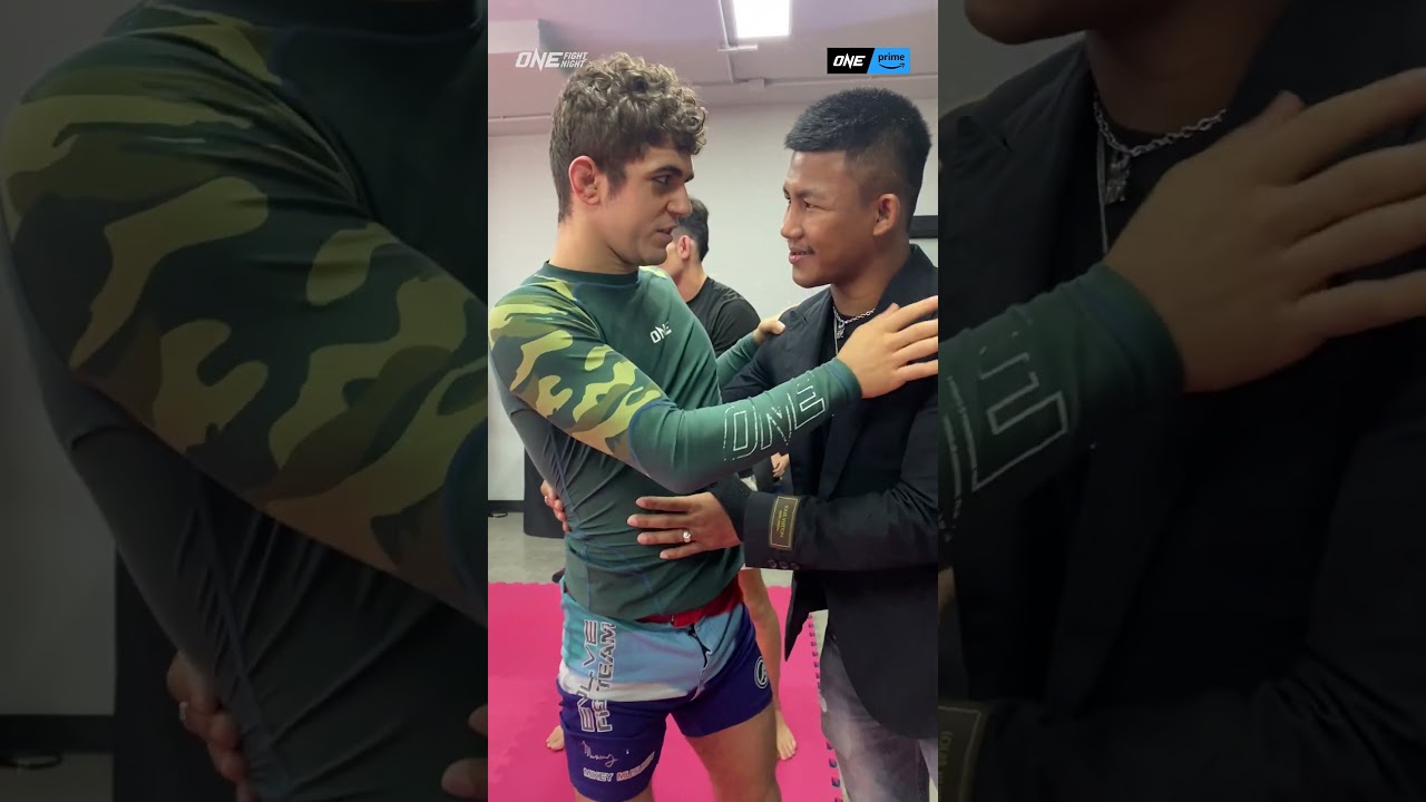 The Iron Man" surprises Mikey Musumeci backstage!