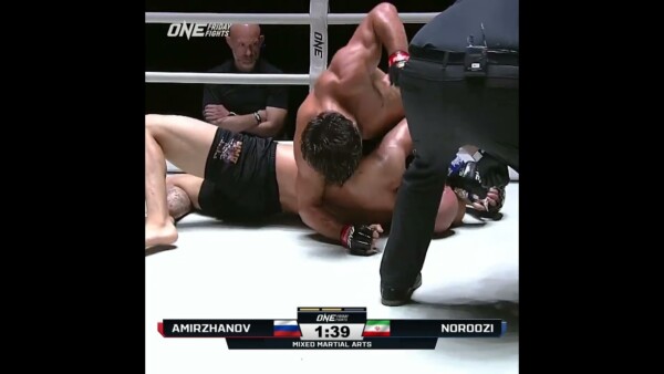 Gadzhimurad Amirzhanov RAINS DOWN elbows on Morteza Noroozi to start ONE Friday Fights 41!