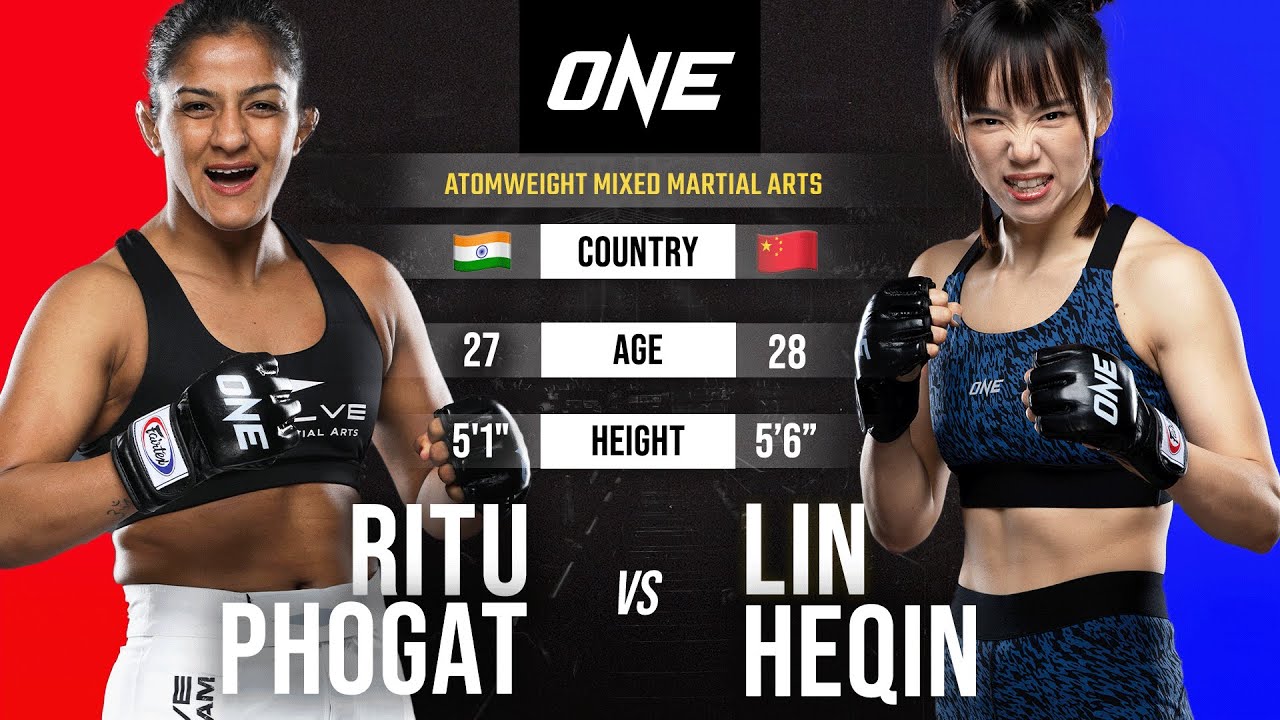 Intense Women’s MMA Brawl  Ritu Phogat vs. Lin Heqin
