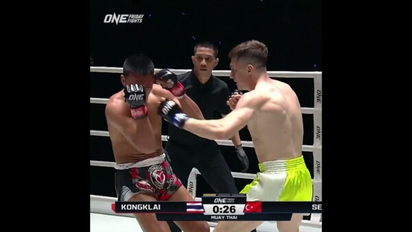 MADNESS  Soner Sen KOs Kongklai in Round 1 to close ONE Friday Fights 39!