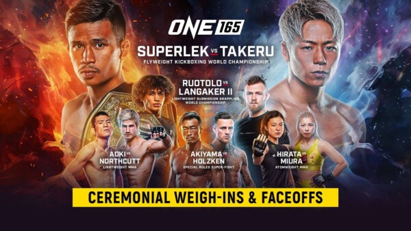 ONE 165: Superlek vs. Takeru | Ceremonial Weigh Ins & Faceoffs