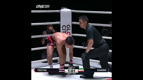 THREE knockdowns in Round 1 of this slugfest!