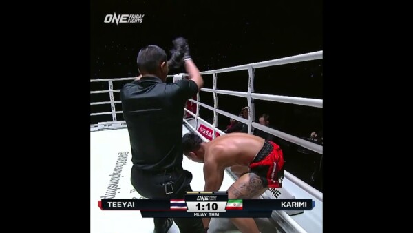 WHAT A DEBUT ⭐️ Majid Karimi snaps Teeyai’s four fight win streak via KO!