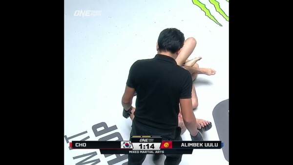No escape  Adilet Alimbek Uulu cinches the second round submission!