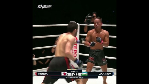 12 0  Unbeaten Sanzhar Zakirov starts the show with a second round TKO!