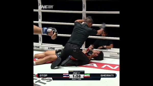 Go to SLEEP  Parham Gheirati stops Otop in 62 seconds #ONEFridayFights57