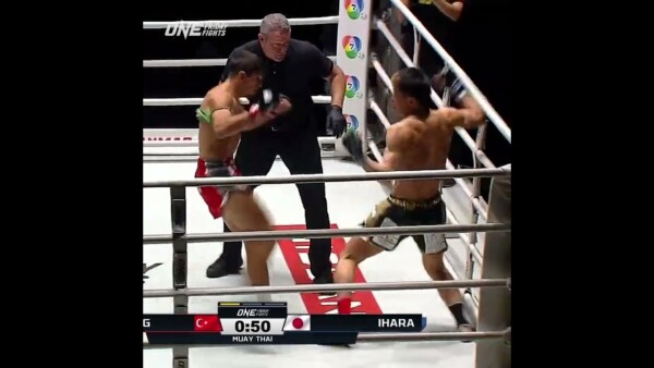 His leg is DONE  Furkan Karabag scores a first round TKO!
