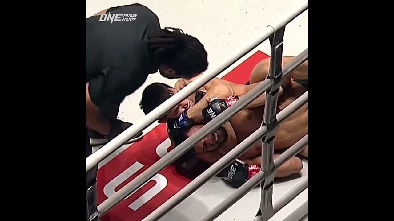 Tap or nap  Yryskeldi Duisheev scores the first round submission!