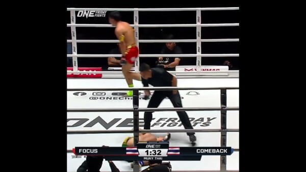 BODY KICK KO  Focus stops Comeback in the opening frame!
