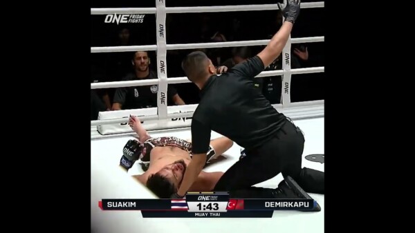 DYNAMITE  Suakim detonates Deniz Demirkapu in Round 2! #ONEFridayFights60