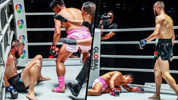 Seven Knockdowns  Yodphupa vs Kacem I & II Muay Thai Highlights