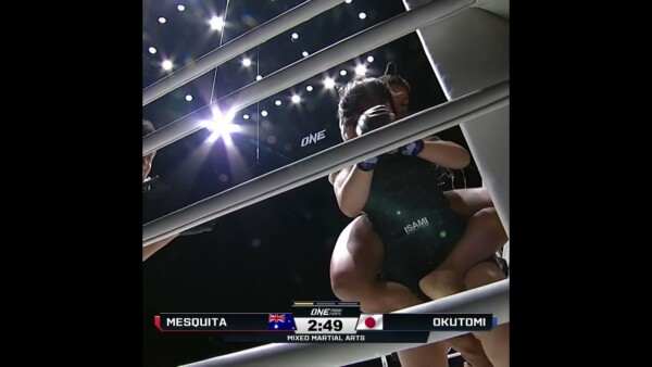 Choked her OUT  Faine Mesquita starts ONE Friday Fights 71 with a first round submission!