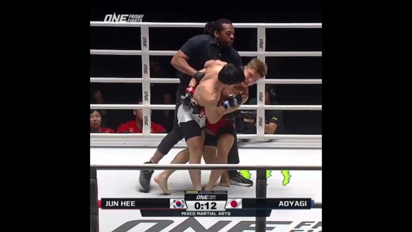HERE WE GO  Katsuaki Aoyagi kicks off ONE Friday Fights 69 with a first round TKO!