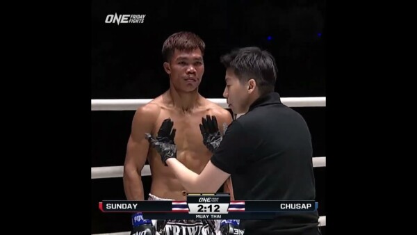 STEAMROLLED  Sunday drops Chusap three times to score a second round TKO! #ONEFridayFights69