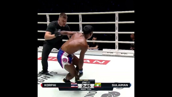 Dropped the HAMMER  Korpai stops Sulaiman 16 seconds into Round 2!
