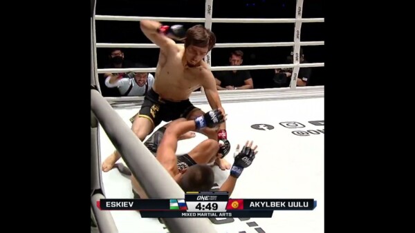 Gone in 15 SECONDS ⏱️ Dzhokhar Eskiev debuts with a lightning fast TKO!