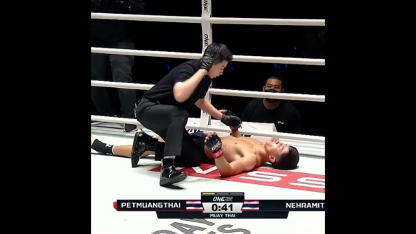 OUT COLD  Nehramit debuts with a first round KO!