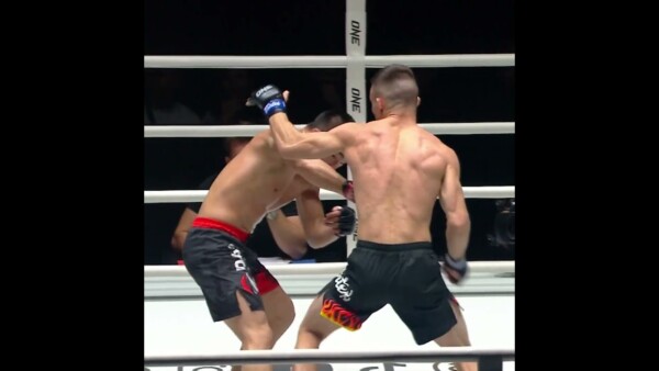 Ready for TAKEOFF  Valmir Galiev starts ONE Friday Fights 77 with a FLYING KNEE KO!