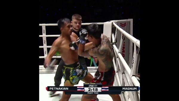 Those UPPERCUTS  Petnakian knocks out Magnum!⁠