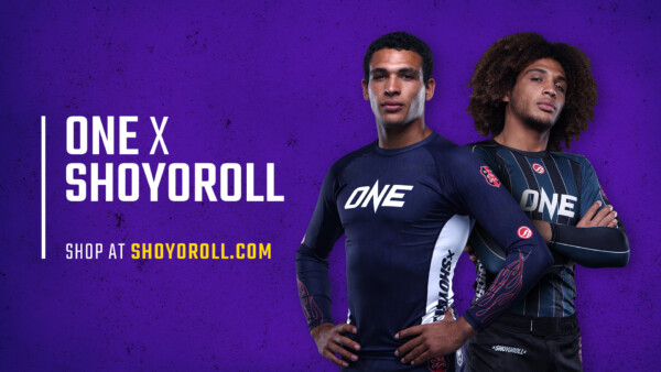 ONE Submission Grappling World Champions Kade and Tye Ruotolo with Shoyoroll branding