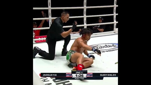 DYNAMITE  Jaosuayai nearly starches Suriyanlek in Round 1!