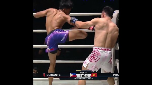 GOBLIN MODE  Marwin “Green Goblin” Quirante debuts with a first round TKO! #ONEFridayFights84