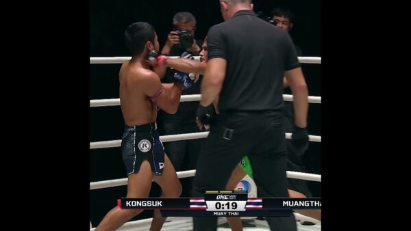 Muangthai and Kongsuk trade knockdowns in an insane second round!  #ONEFridayFights84