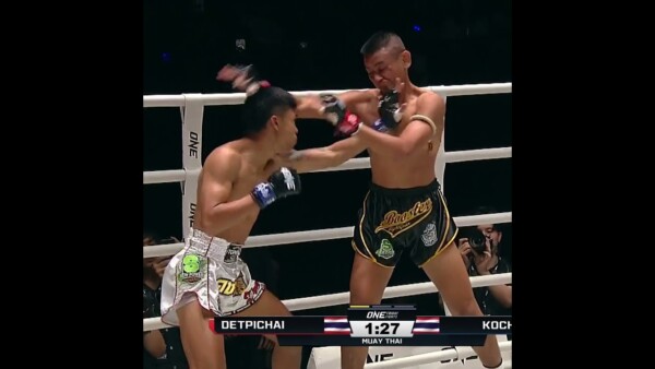 Take a seat  Kochasit KOs Detpichai in the very first round! #ONEFridayFights84