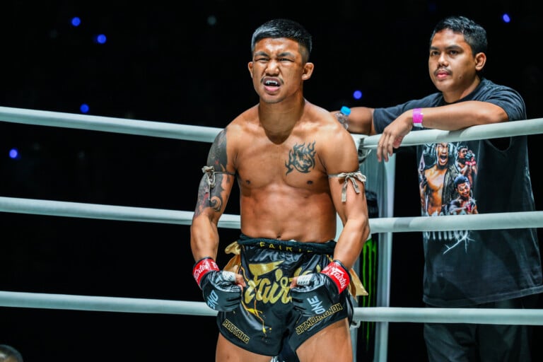 Rodtang Jitmuangnon gets ready to fight Jacob Smith at ONE 169
