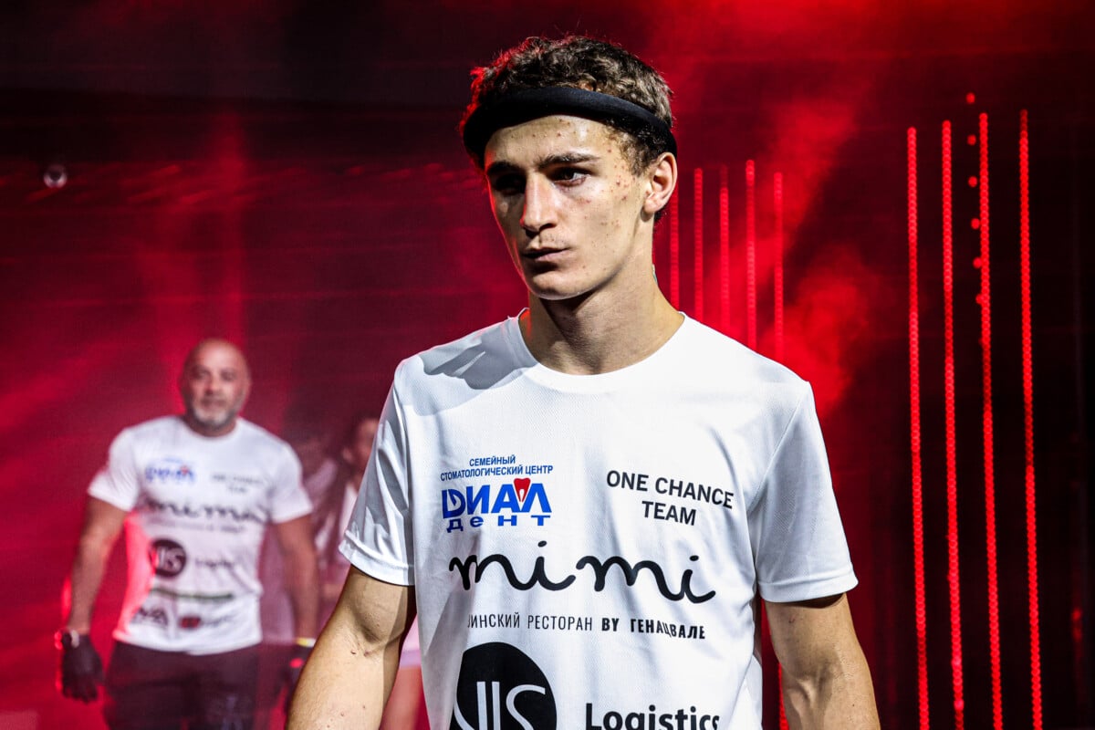 Rustam Yunusov walks to the ring for his fight against Toufiq Chabibi at ONE Friday Fights 89.