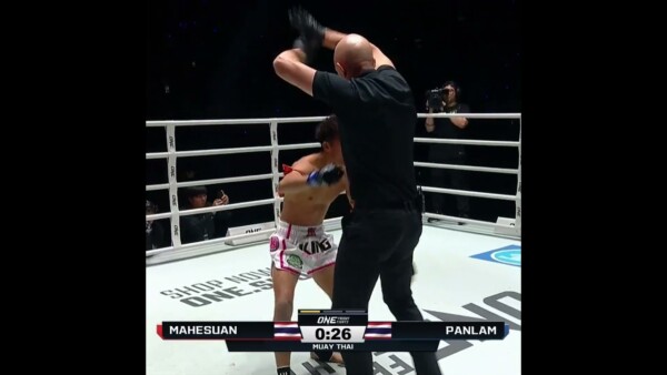 Dropping BOMBS  Mahesuan scores three knockdowns for the first round TKO!