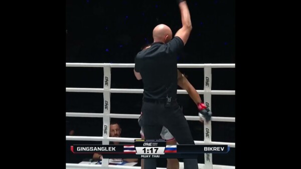 EXPLOSIVE debut  Egor Bikrev TKOs Gingsanglek in Round 1!