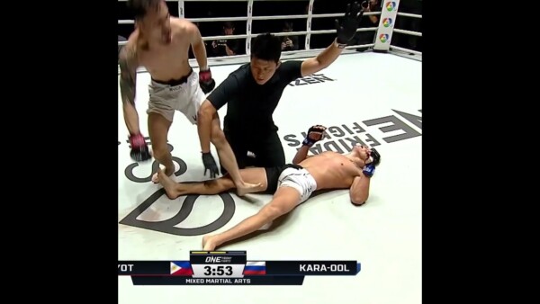IT’S A TRAP  Unbeaten Eros Baluyot debuts with a slick heel hook submission!