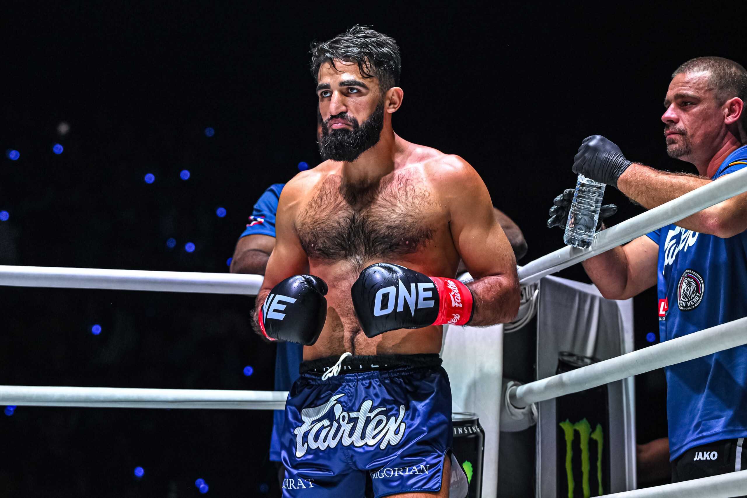 Marat Grigorian getting ready for battle against Abdelali Zahidi at ONE Friday Fights 92.